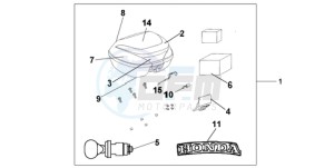 PES125R9 UK - (E / STC 2E) drawing 35L TOPBOX PEARL COOL WHITE