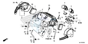 CRF1000AG CRF1000 - Africa Twin - ABS Europe Direct - (ED) drawing AIR CLEANER