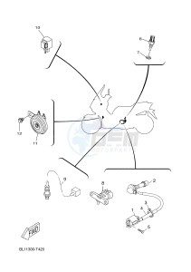 YP400RA X-MAX 400 ABS (BL11 BL11 BL11 BL11) drawing ELECTRICAL 2