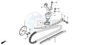 FES125 S-WING drawing CAM CHAIN/TENSIONER