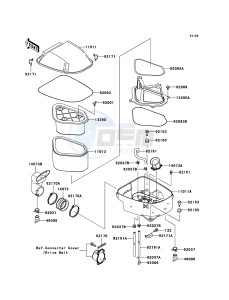 KFX700 KSV700-A2 EU drawing Air Cleaner