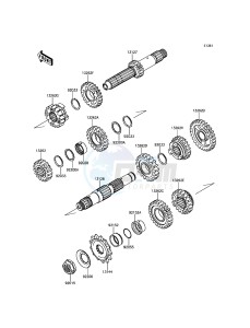 KLX450R KLX450AHF EU drawing Transmission