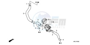 CBR1000RA9 Europe Direct - (ED / ABS) drawing AIR INJECTION CONTROL VALVE