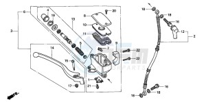 VT600C drawing FR. BRAKE MASTER CYLINDER