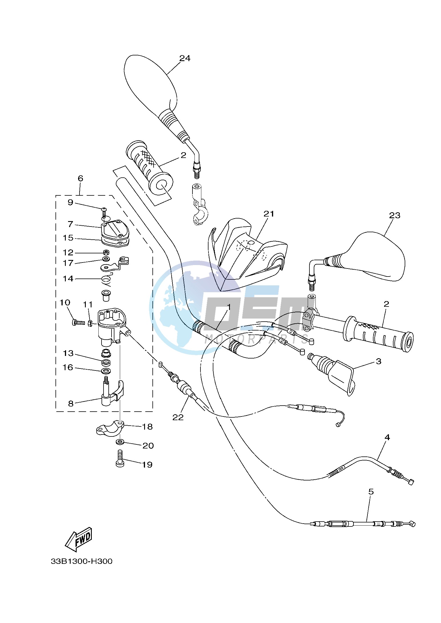 STEERING HANDLE & CABLE