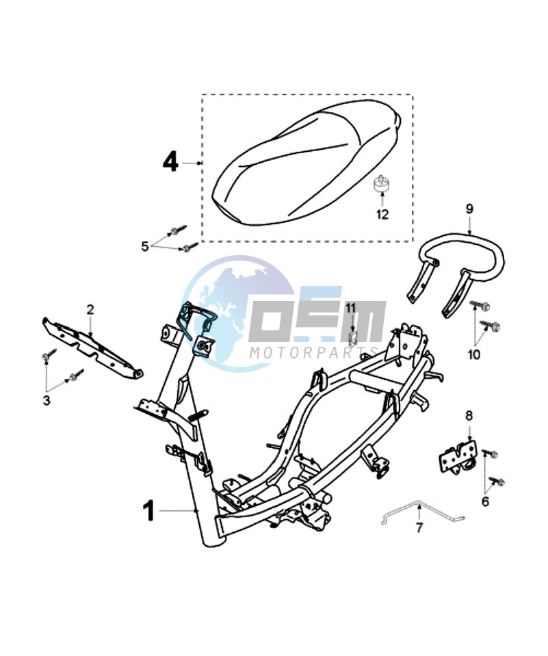 FRAME AND SADDLE