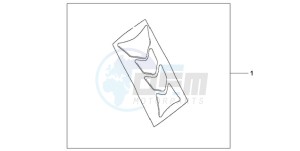 CBR1000RA9 Korea - (KO / ABS MME) drawing TANK PAD HRC LOGO