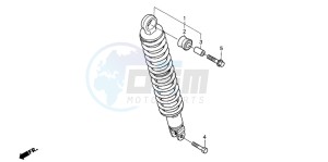 SCV100 LEAD drawing REAR CUSHION