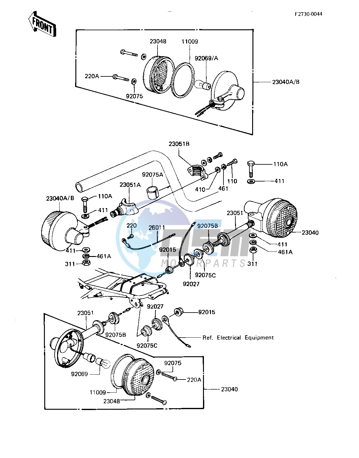 TURN SIGNALS -- F_NO.026111-- --- F_NO.500001-- - -- 81-83 A2_A3_A4- -