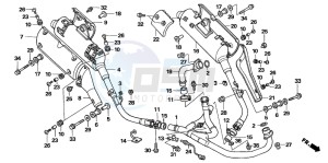 XL1000V VARADERO drawing EXHAUST MUFFLER