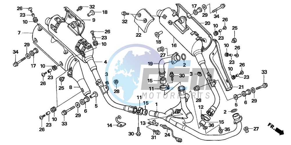 EXHAUST MUFFLER