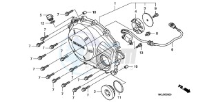 CBF1000FAB drawing RIGHT CRANKCASE COVER