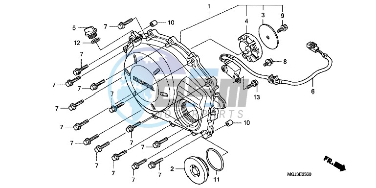 RIGHT CRANKCASE COVER