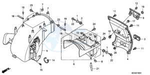 GL1800A Australia - (U) drawing REAR FENDER (PREMIUM AUDI O)