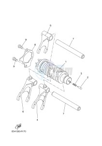 MTT690-U MT-07 TRACER TRACER 700 (BC62 BC62 BC62 BC62 BC62) drawing SHIFT CAM & FORK