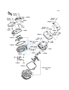 VN1700_VOYAGER_CUSTOM_ABS VN1700KCF GB XX (EU ME A(FRICA) drawing Cylinder Head Cover