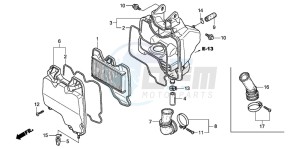 ANF125 drawing AIR CLEANER