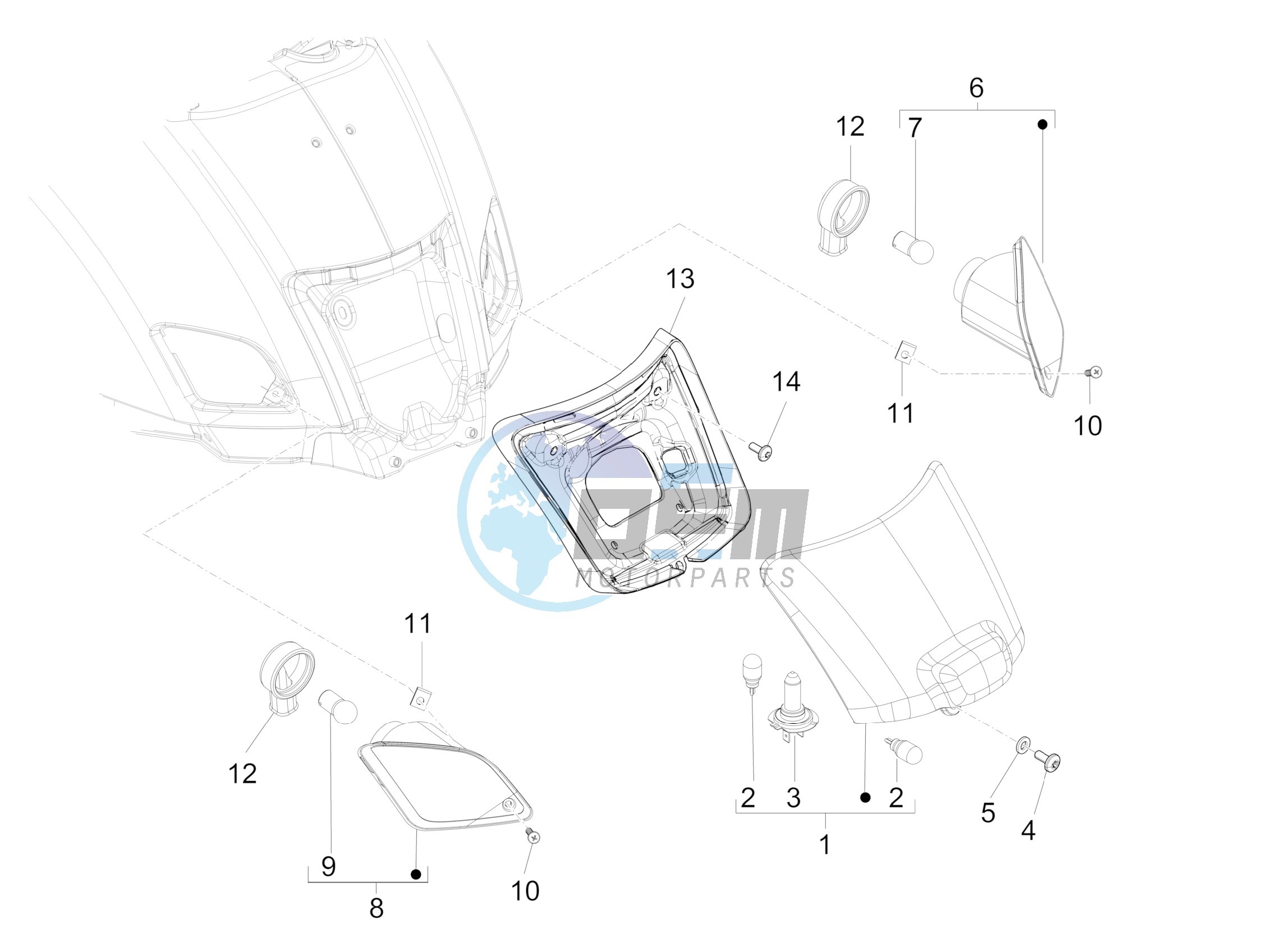 Rear headlamps - Turn signal lamps