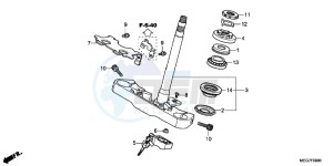 VT750CSC drawing STEERING STEM ( VT750C2B/ CS/ C/ CA)