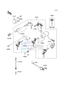 VN800 CLASSIC VN800B6F GB XX (EU ME A(FRICA) drawing Ignition Switch