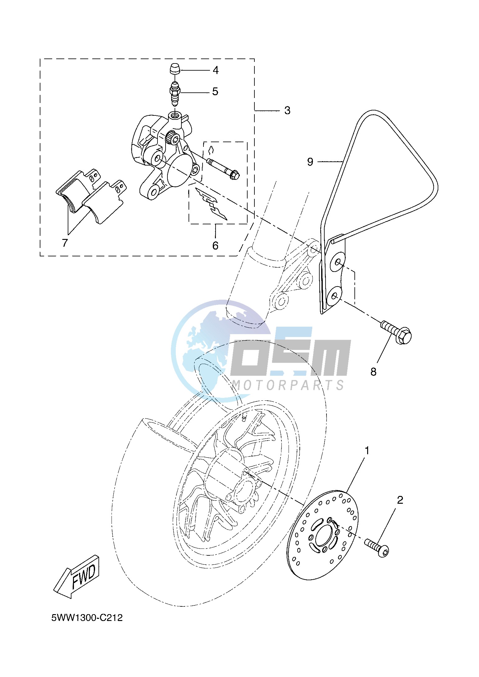 FRONT BRAKE CALIPER