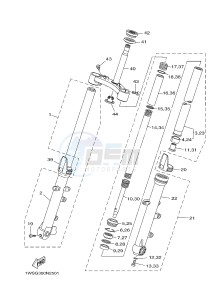 MT07 700 (1WSG) drawing FRONT FORK