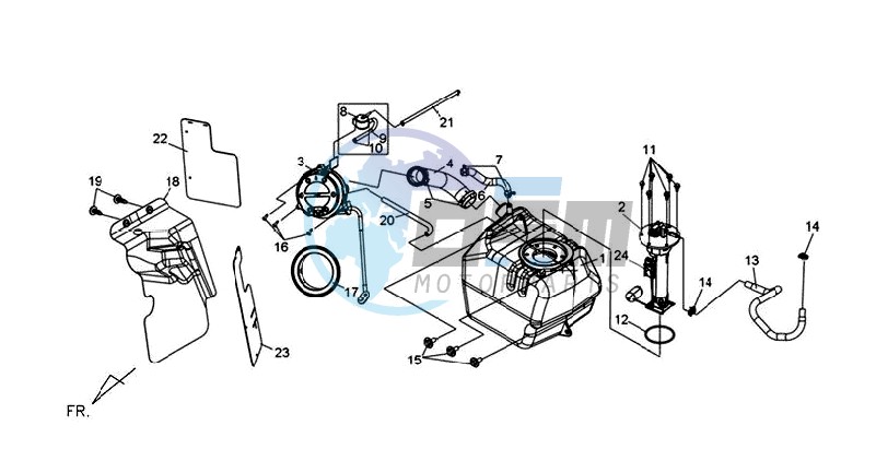 FUEL TANK - FUEL CUT