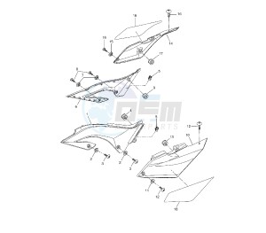 WR R 125 drawing SIDE COVER