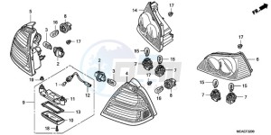 GL1800A ED drawing REAR COMBINATION LIGHT