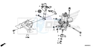 TRX500FM6G TRX680 Europe Direct - (ED) drawing STEERING SHAFT (EPS)