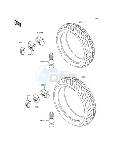 ZX 750 J [NINJA ZX-7] (J1-J2) [NINJA ZX-7] drawing TIRE