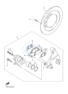 FJR1300A FJR1300-A FJR1300A ABS (B881) drawing REAR BRAKE CALIPER