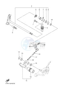 XVS950CU XV950R XV950 R-SPEC (2DE1) drawing SHIFT SHAFT