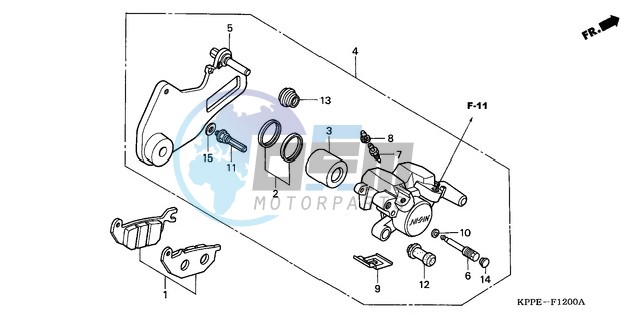 REAR BRAKE CALIPER