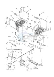 YFM350FWA GRIZZLY 350 4WD (1NSK) drawing STAND & FOOTREST