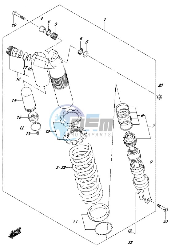 REAR SHOCK ABSORBER