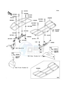 KVF650_4X4 KVF650FCS EU GB drawing Carrier(s)