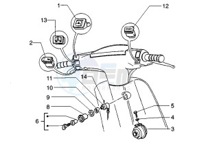 Zip 50 SP drawing Handlebar Switch