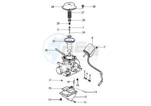 Hexagon GTX 125-180 drawing Carburetor