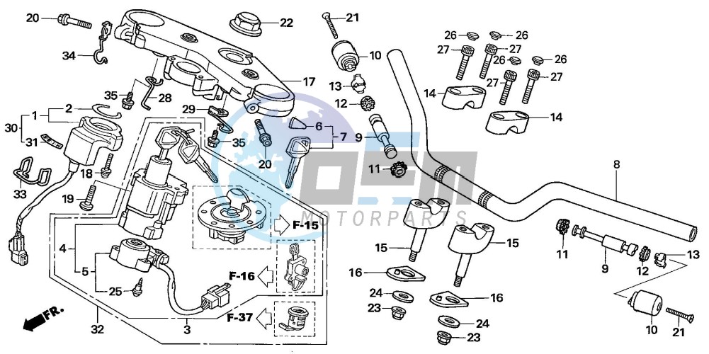 HANDLE PIPE/TOP BRIDGE