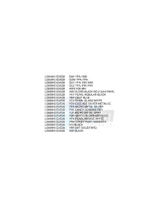 LS650 (E3-E28) SAVAGE drawing * COLOR CHART *