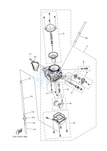 YFM300 RAPTOR 300 (1SC6 1SC7 1SC5) drawing CARBURETOR