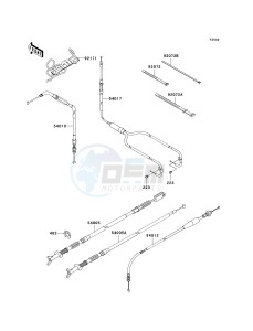 KVF 700 A [PRAIRIE 700 4X4] (A6F) A6F drawing CABLES