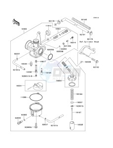 KLX 110 A (KLX110 MONSTER ENERGY) (A6F-A9FA) A6F drawing CARBURETOR -- A6F_A7F- --- CN- -