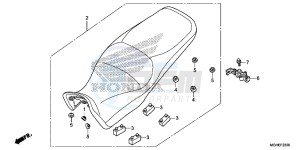 VFR1200XE CrossTourer - VFR1200X 2ED - (2ED) drawing SEAT