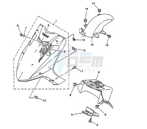 XC FLY ONE 150 drawing FENDER