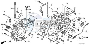 TRX700XX9 Australia - (U) drawing CRANKCASE