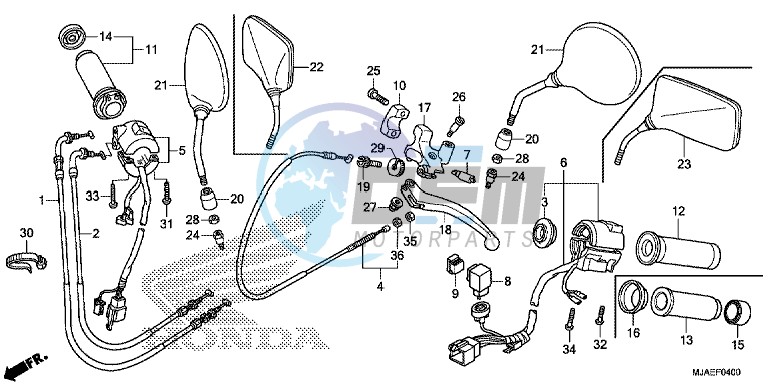 HANDLE LEVER/ SWITCH/ CABLE