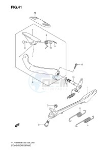 VLR1800 (E3-E28) drawing STAND-REAR BRAKE