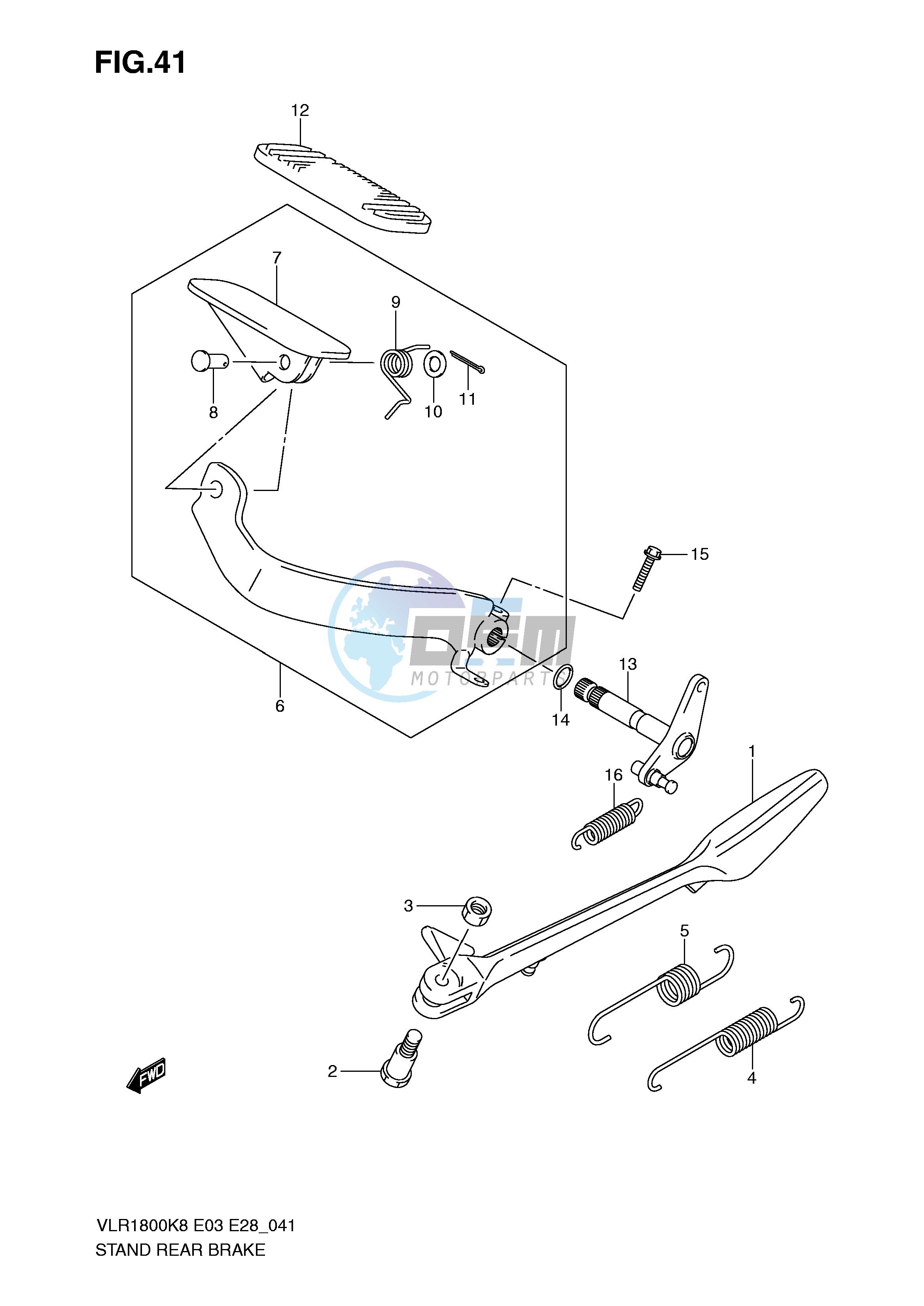 STAND-REAR BRAKE